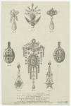 Earrings, pendants, and brooches, nineteenth century