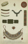 Enamel and gold-plate jewelry, India