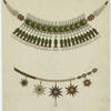 Necklace, with fish-shaped pendants (kanth sari, machhli dar) ; Necklace, with star-shaped pendants