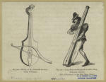 Rebec, of the sixteenth century ; Long monochord played on with a bow, fifteenth century.