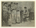 Musical party at a private house, depicting the clothing styles of 1808