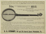 Advertisement for the S.S. Stewart banjo.