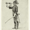 "Taps."  (Cavalry bugler in full uniform).