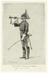 "Taps."  (Cavalry bugler in full uniform).
