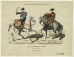 Timbalier, tambour a cheval. XVIIe siècle. Règne de Louis XIV.