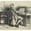Man playing the harpsichord.