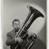 Fred Allen playing the tuba