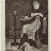 Young woman playing the lute.