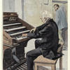 Man playing the organ.