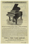 Ivers & Pond small parlor grand piano.