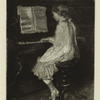 Meisje aan de piano.