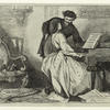 Man and woman by piano.