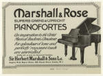 Marshall & Rose superb grand & upright pianofortes.