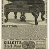 Advertisement for the Beatty square grand piano.