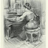 Woman seated at the piano.