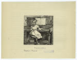 Girl playing the piano.