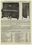 Straus player piano and music roll cabinet.