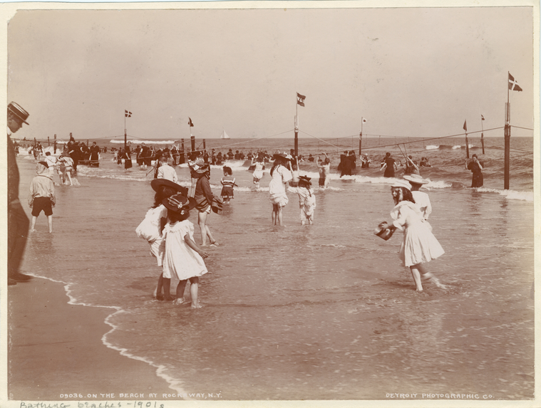 On the beach at Rockaway