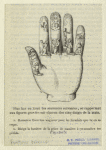 Religious imagery depicted on the fingers of a hand