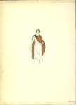Woman in a white dress with orange cloak