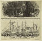 Emigration vessel -- between decks ; Departure of the "Nimrod" and "Athlone" steamers, with emigrants on board, for Liverpool