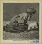 A Moslem reading the Koran
