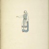 Woman in blue dress with white apron