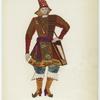 Design for the costume worn by Sadko in the Russian Ballet, performed in the United States, 1916
