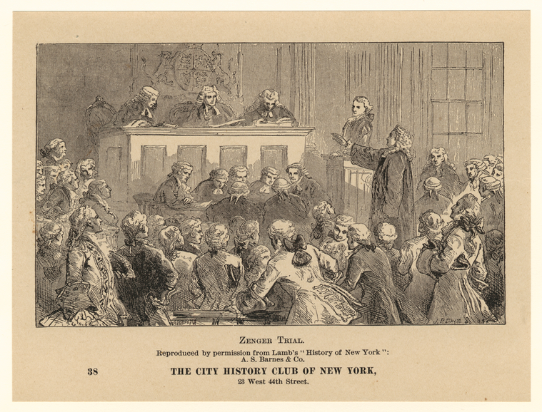 Zenger trial NYPL Digital Collections