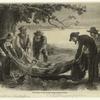 The burial of Mr. Burke by Mr. Howitt's party