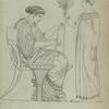 Grecian lady and servant