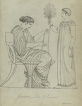 Grecian lady and servant
