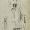 Grecian lady performing funeral rites