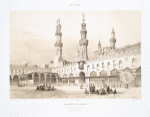 Mosquée d'El-Azhar: vue de la cour principale (du Xe. au XVIIIe. siècle)