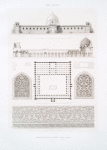 Mosquée d'El-Daher (extra muros): plan, coupe, élévation et détails (XIIIe. siècle)