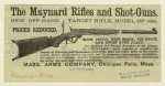 The Maynard rifles and shot-guns.