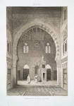Mosquée de Qaytbay (intra-muros) élévation du côté du mihrab (XVe. siècle)