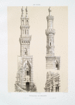 Parallèle de minarets : M. Naçeriyéy;  M. El-Bordeyny (XVe. & XVIIe. siècles)