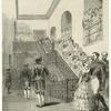 The royal marriage : the bridal procession, staircase, St. James's Palace