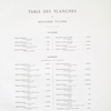 Table des planche du duxieme volume