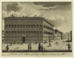 A view of the palace of Prince Strozzi at Florence
