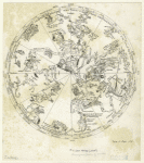 Planispheric view of the constellations of the northern sky, related to the labors of Hercules