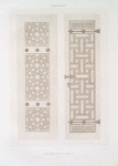Arabesques : mosquée de Sy-Saryeh : ventail d'un volet, ventail d'une armoire (XVIe. siècle)