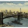 Brooklyn Bridge and New York sky line