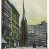 Grace Church and the Wanamaker Stores, Broadway, New York