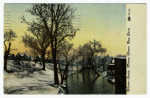 Winter scene, Bronx River, New York