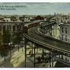 Elevated R. R. Curve at 110th Street, New York City