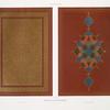 Arabesques : reliure a recouvrement : plat du livre ; garde intérieure (XVIe. siècle)