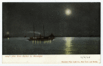 New York Harbor by moonlight