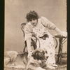 Sarah Bernhardt with her dog